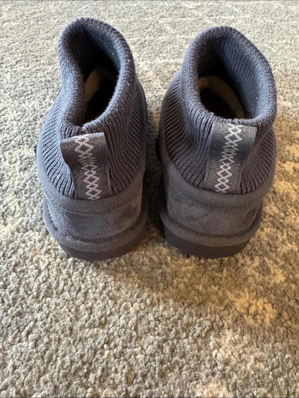 UGG Blue Gray Kids Classic Ultra Stretch Cuff